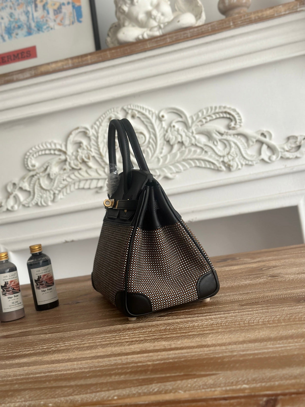 High-end Hermes 2026 Birkin Quadrille Bag Canvas/Swift Leather
