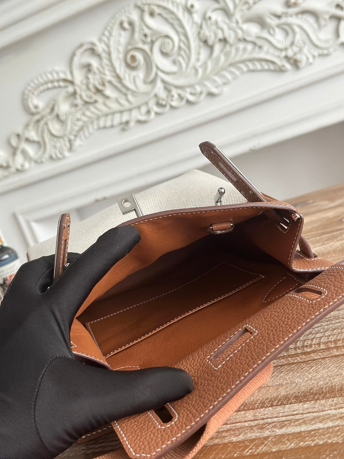High-end Hermes 2026 Hac a Dos Bag 26cm Canvas/Togo Calfskin