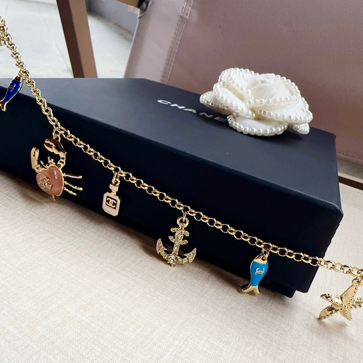 Chanel 2026 Ocean-Themed Charm Chain Belt 207163