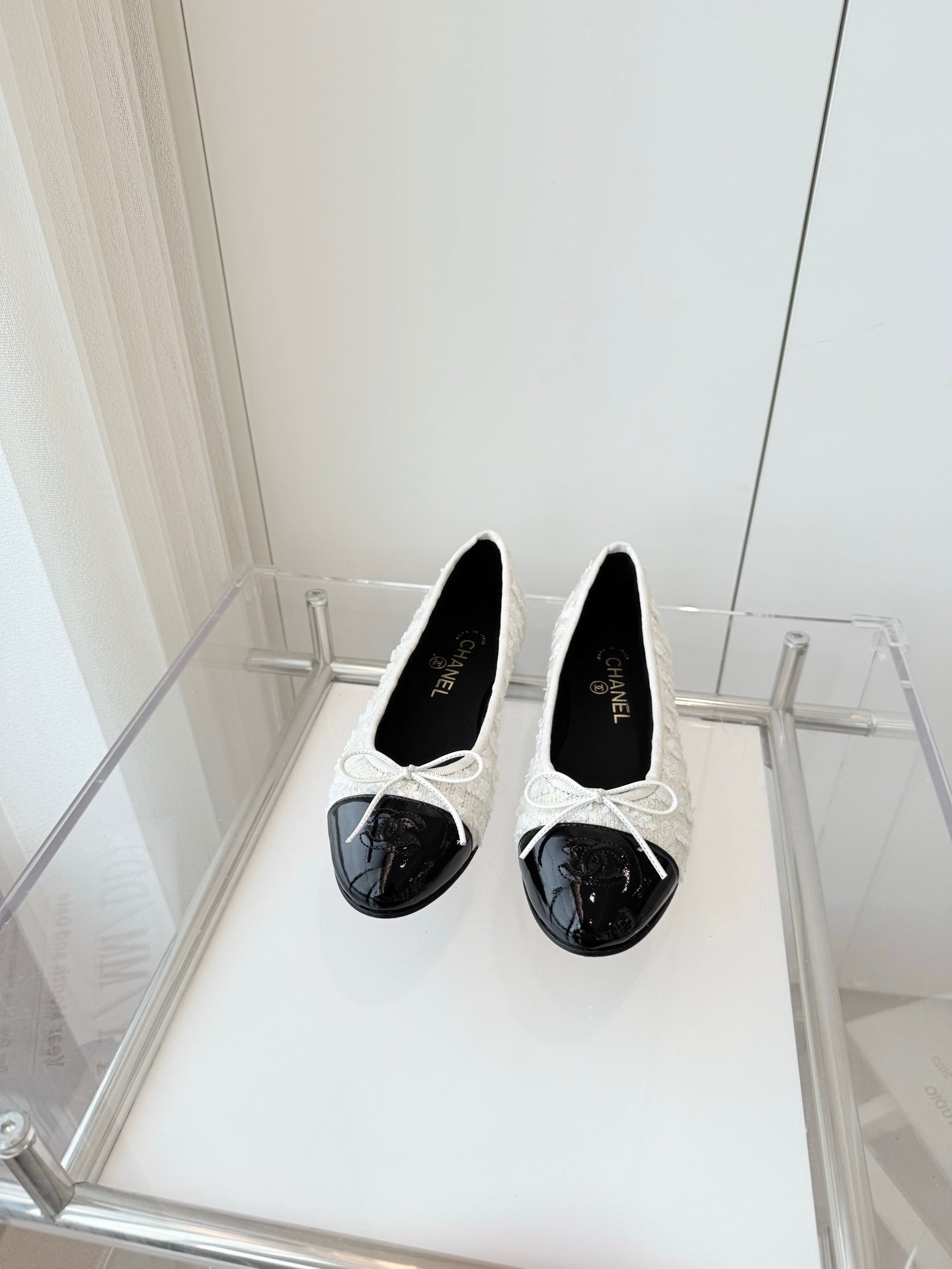 CC Ballet Flat White Fabric 238773