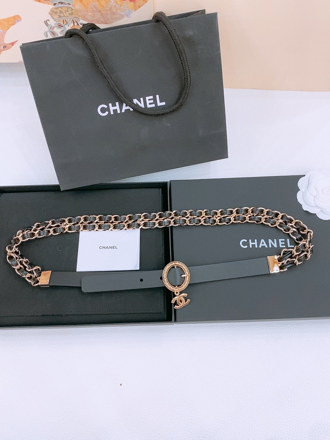 Chanel 2026 Leather Chain Belt 20mm 190392