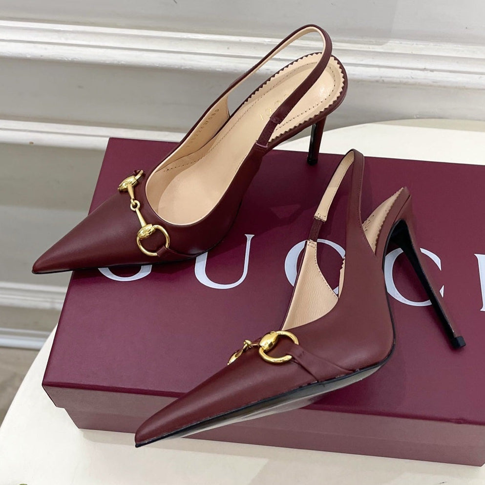 Gucci 2026 Donna Shoe 110mm Cowhide Canvas 946604