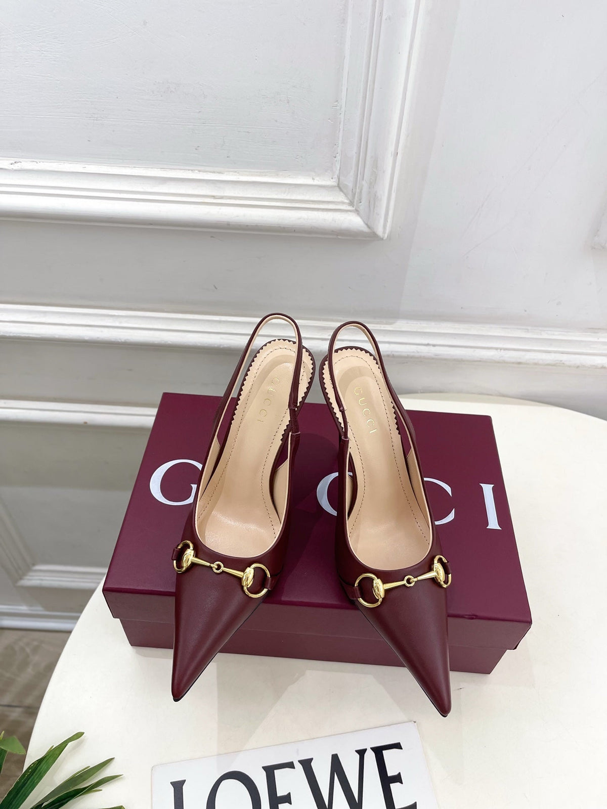 Gucci 2026 Donna Shoe 110mm Cowhide Canvas 946604