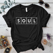 Soul Periodic Table T-Shirt Mockup black