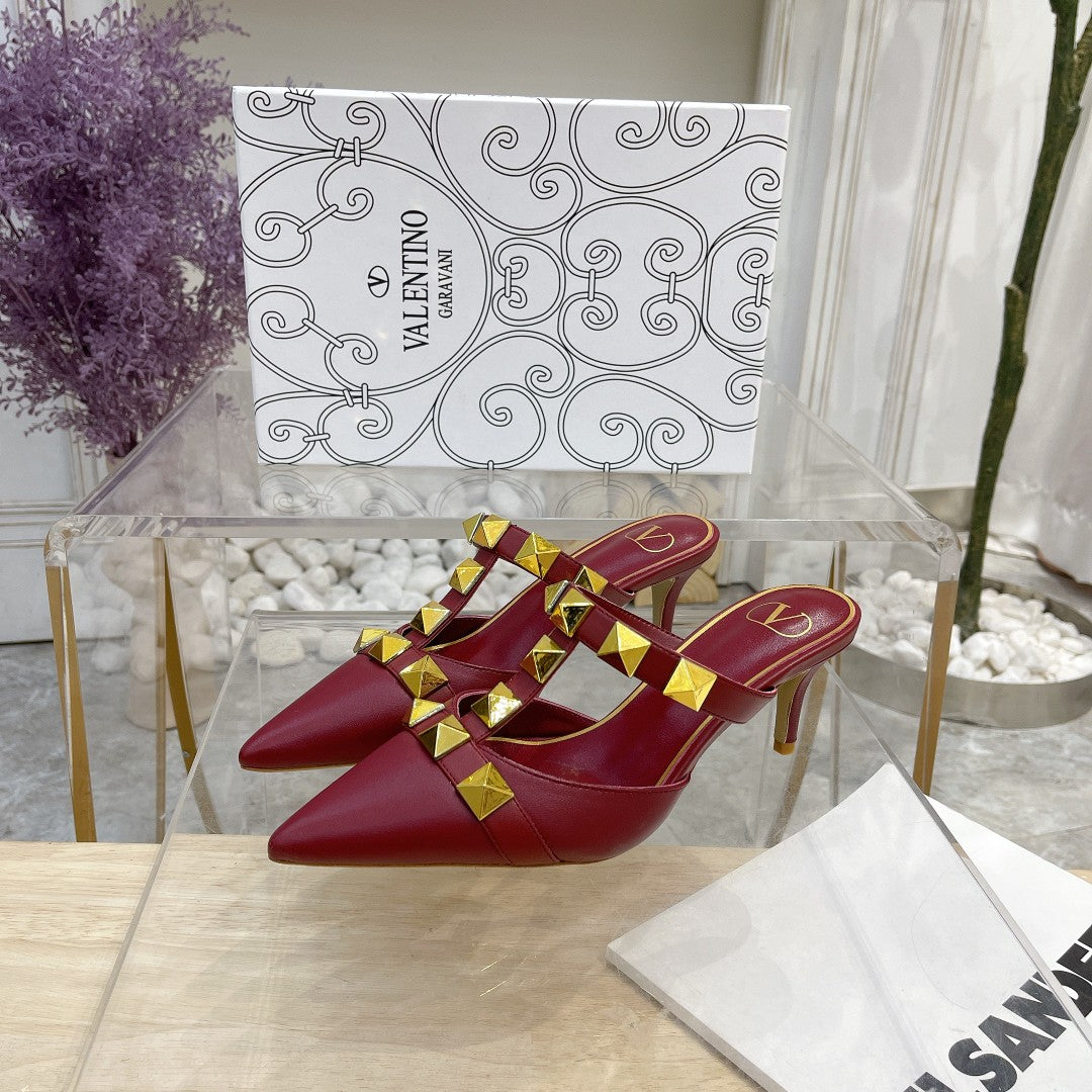 Valentino Pump Mule Heels 65mm Sheepskin 239589