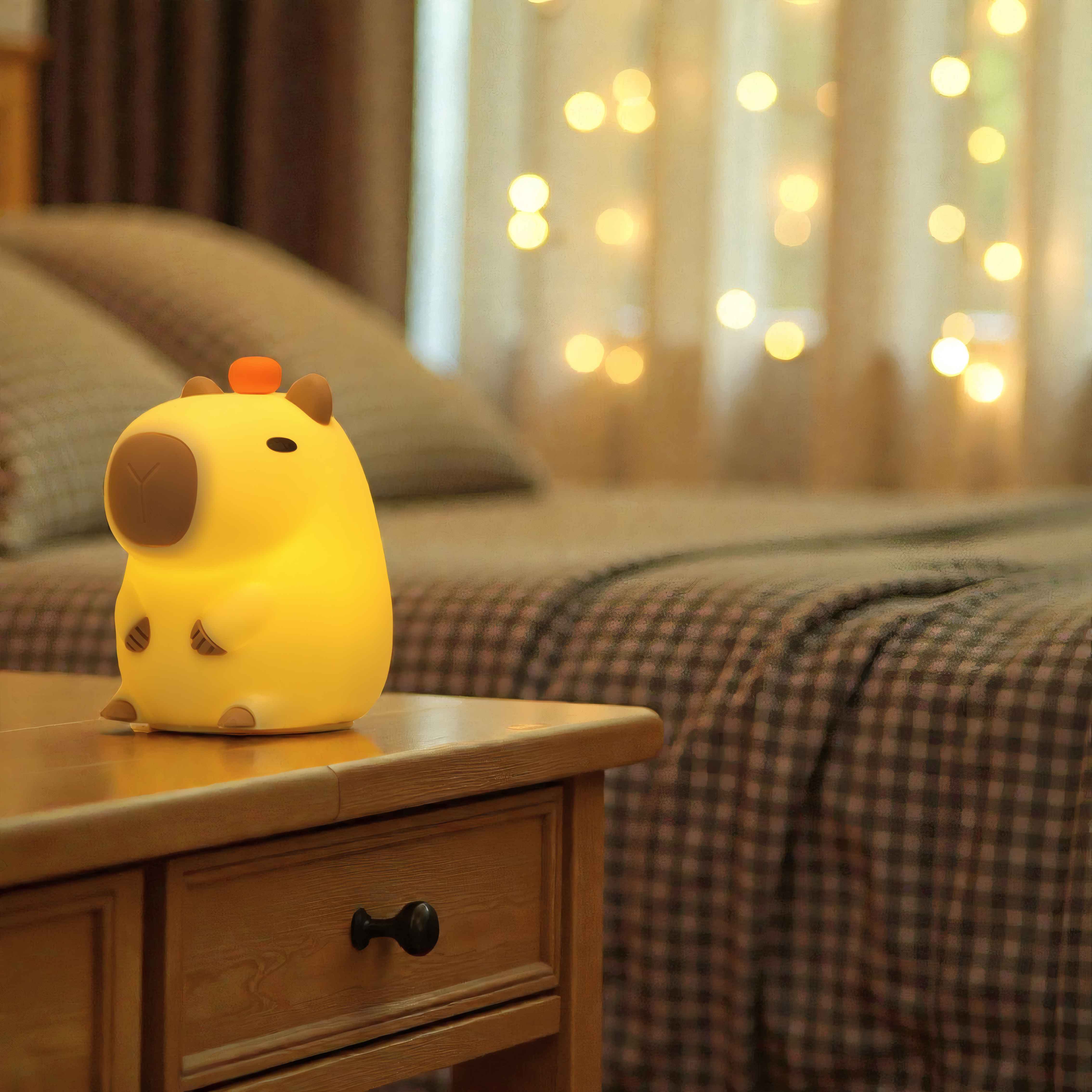 Veilleuse Capybara Pomme