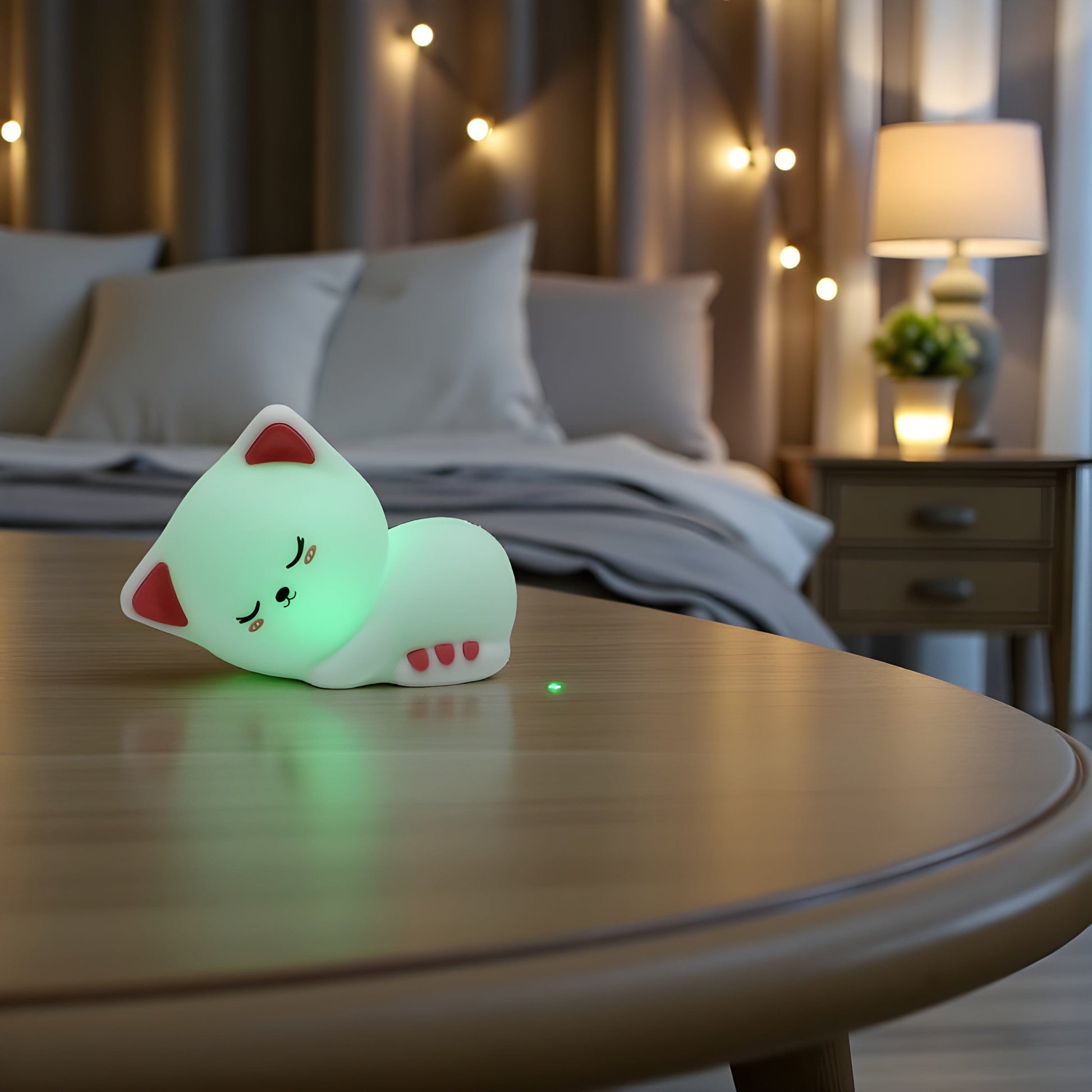 Veilleuse Chaton Allongé