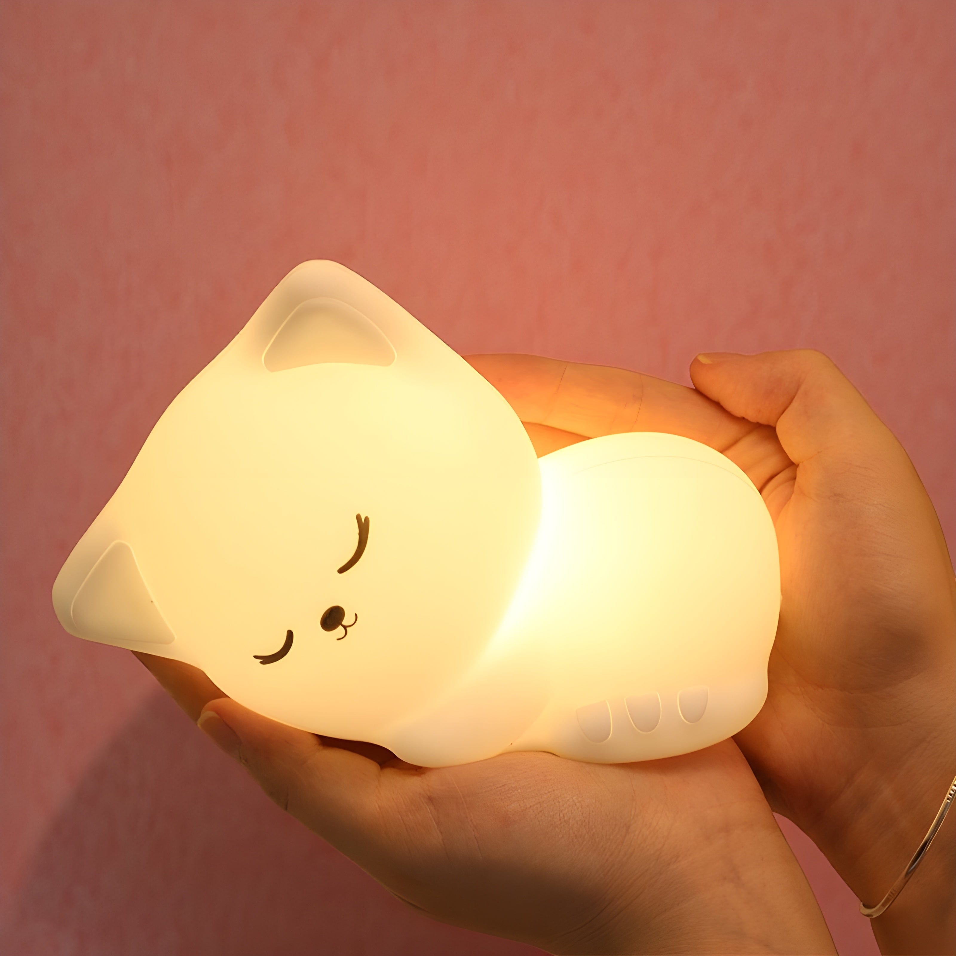 Veilleuse Chaton Allongé