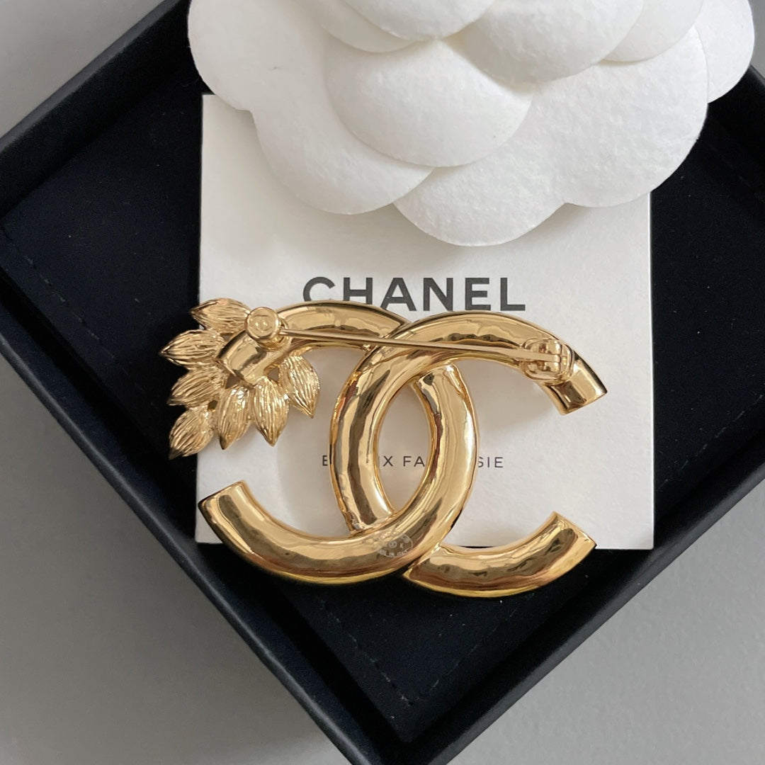 FRAGRANT DIAMOND WHEAT EAR GOLD BROOCH